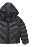 Refrigiwear Giubbino tinta unita con Cappuccio Nero per Bambina RG1408W25 NERO REFRIGIWEAR 