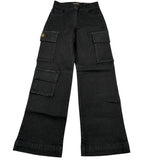 Refrigiwear Jeans tinta unita Modello Palazzo Nero per Bambina RG1415W25 NERO REFRIGIWEAR 