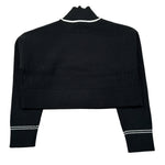 Refrigiwear Maglia Collo Alto tinta unita con Logo Nero per Bambina RG1416W25 NERO REFRIGIWEAR 