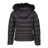 Refrigiwear Giubbino tinta unita con Cappuccio E Zip Nero per Bambina RG1419W25 NERO REFRIGIWEAR 