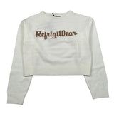 Refrigiwear Maglia Girocollo tinta unita con Stampa Panna per Bambina RG1452W25 PANNA REFRIGIWEAR 