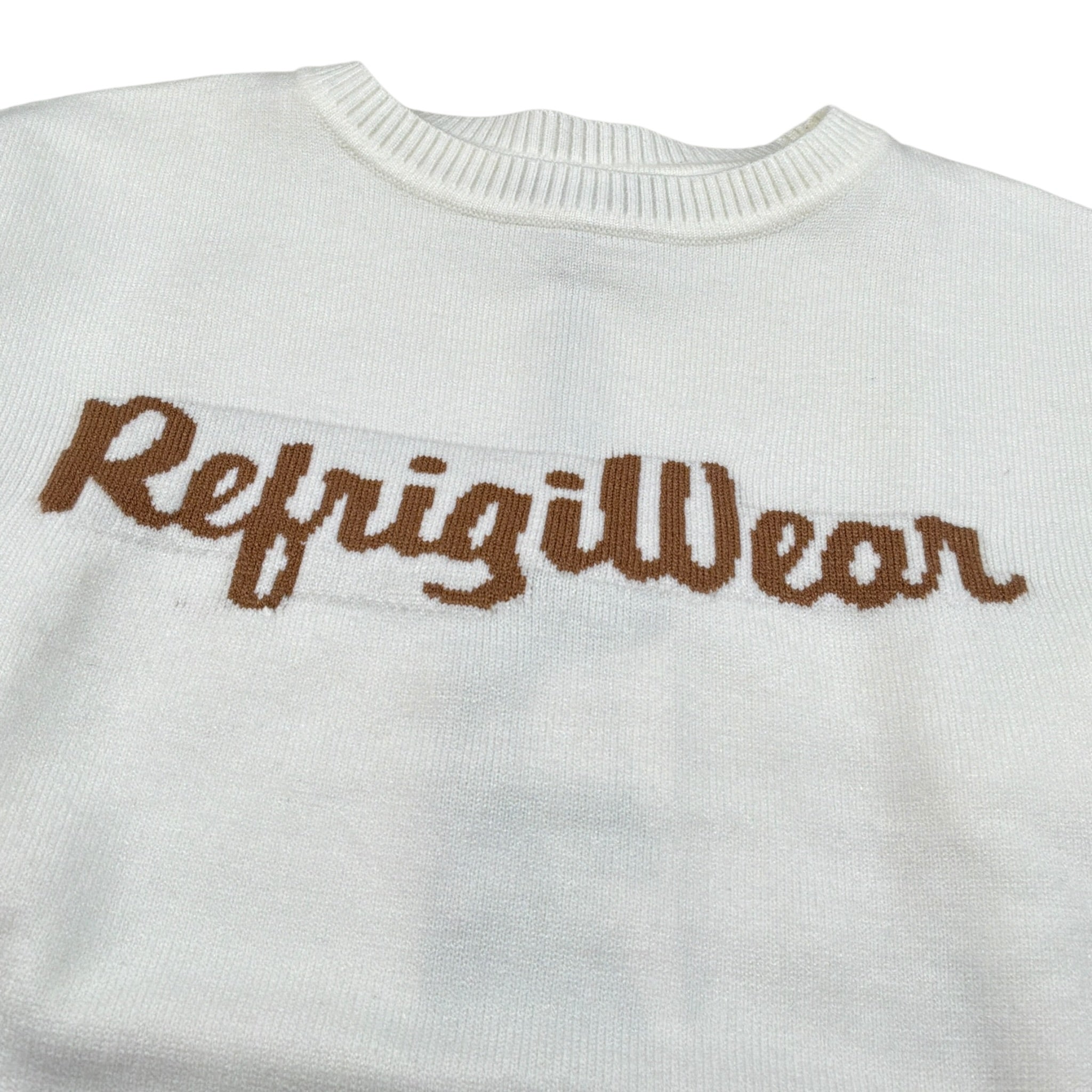 Refrigiwear Maglia Girocollo tinta unita con Stampa Panna per Bambina RG1452W25X PANNA REFRIGIWEAR 