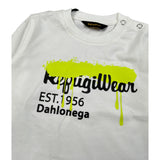 Refrigiwear Shirt Girocollo tinta unita con Stampa Bianco per Bambino RN1241W25J BIANCO REFRIGIWEAR 