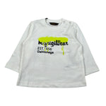 Refrigiwear Shirt Girocollo tinta unita con Stampa Bianco per Bambino RN1241W25J BIANCO REFRIGIWEAR 