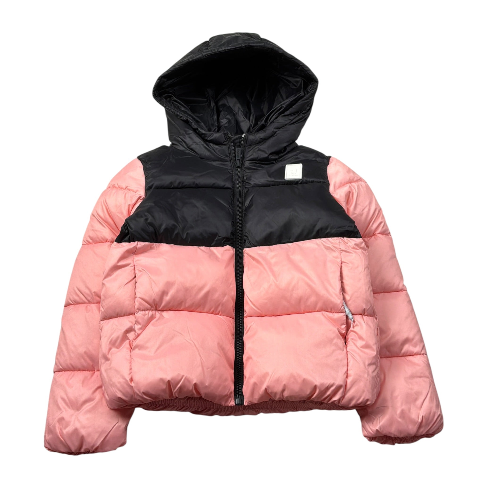 Refrigue Giubbino tinta unita con Zip Nero/Rosa per Bambina 2831O000031JXX NERO/ROSA REFRIGUE 