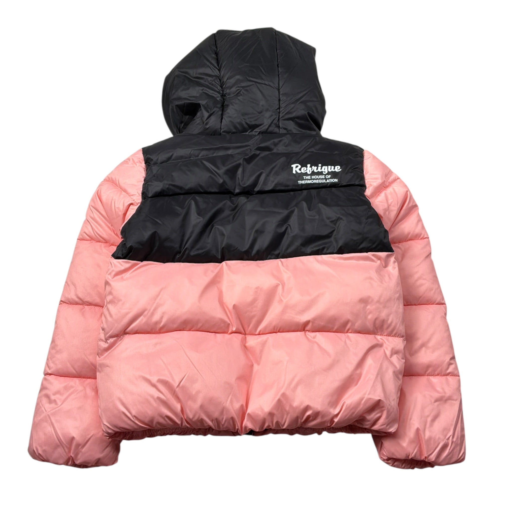 Refrigue Giubbino tinta unita con Zip Nero/Rosa per Bambina 2831O000031JXX NERO/ROSA REFRIGUE 