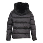 Refrigue Giubbino tinta unita con Cappuccio Reversibile Nero per Bambina 2841O00003 NERO REFRIGUE 