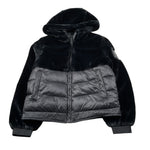 Refrigue Giubbino tinta unita con Cappuccio Nero per Bambina 2841O00045 NERO REFRIGUE 