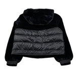 Refrigue Giubbino tinta unita con Cappuccio Nero per Bambina 2841O00045XX NERO REFRIGUE 