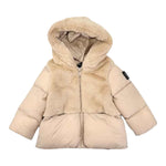 Refrigue Giubbino tinta unita con Pelliccia E Cappuccio Beige per Bambina 2881O00013 BEIGE REFRIGUE 