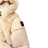 Refrigue Giubbino tinta unita con Pelliccia E Cappuccio Beige per Bambina 2881O00013 BEIGE REFRIGUE 