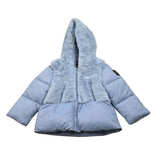 Refrigue Giubbino tinta unita con Pelliccia E Cappuccio Azzurro per Neonata 2881O00013XX AZZURRO REFRIGUE 