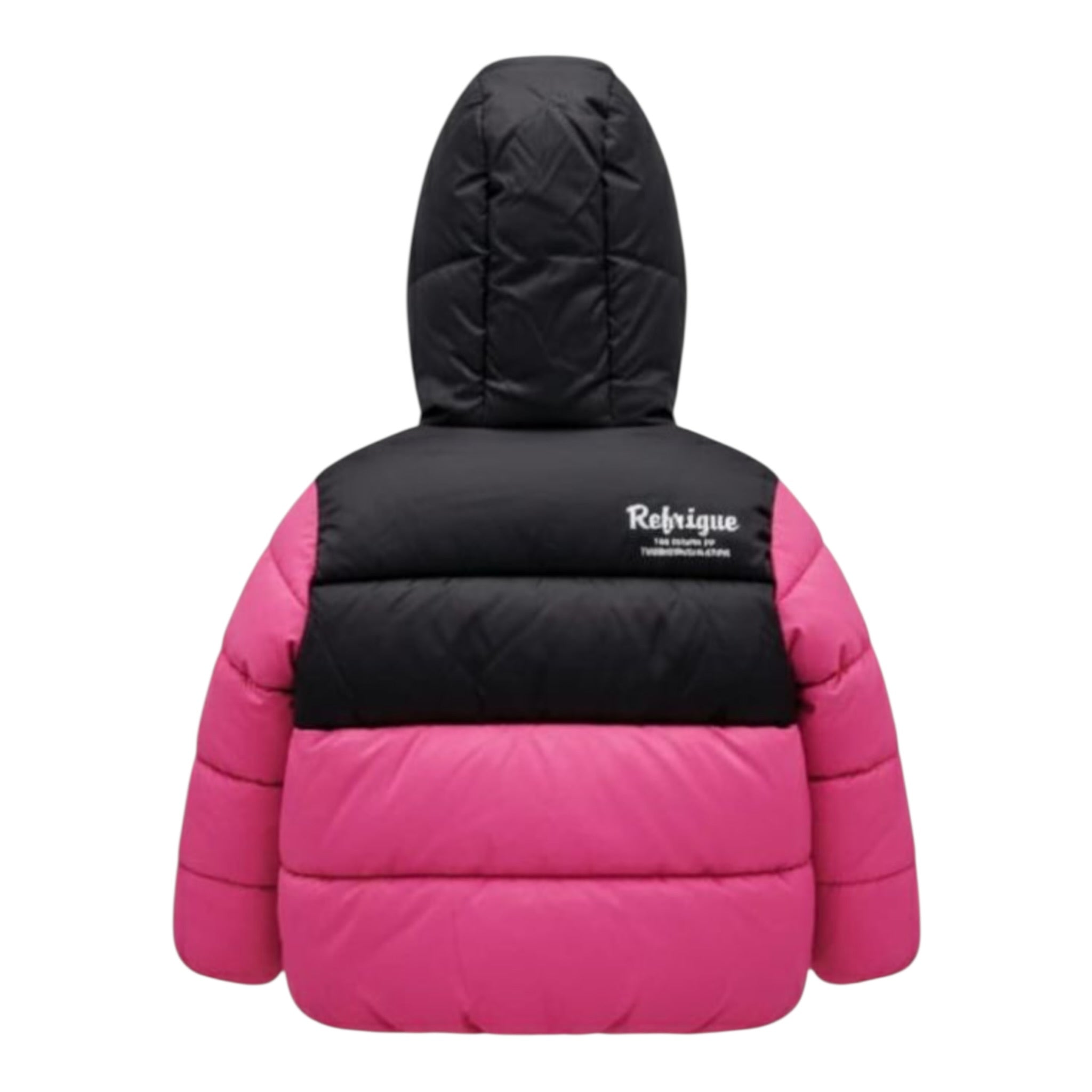 Refrigue Giubbino Bicolore con Zip E Cappuccio Fuxia per Bambina 2881O00015 FUXIA REFRIGUE 