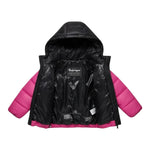 Refrigue Giubbino Bicolore con Zip E Cappuccio Fuxia per Bambina 2881O00015 FUXIA REFRIGUE 
