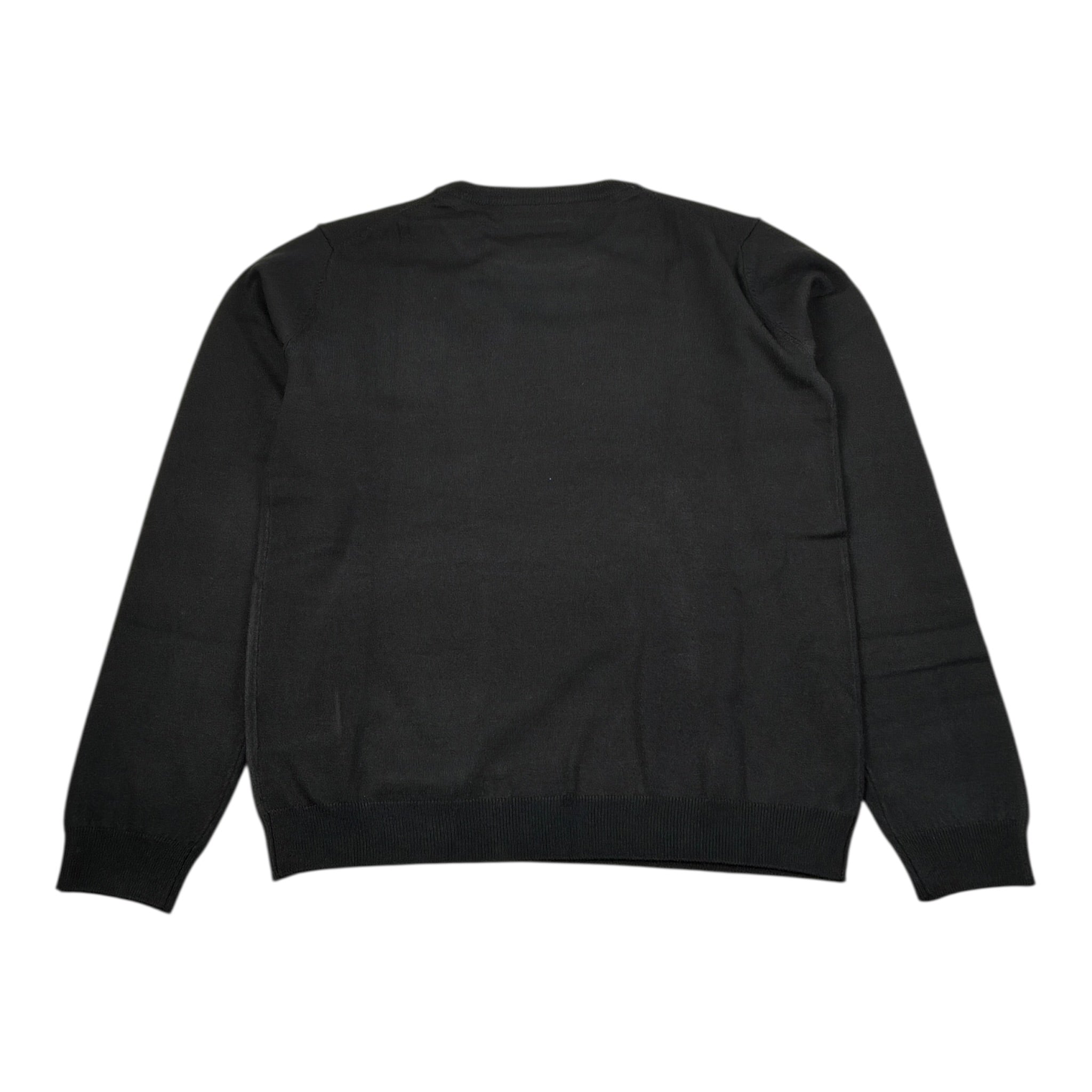 Refrigue Maglia tinta unita con Logo Nero per Bambino 28UX1W000035 NERO REFRIGUE 