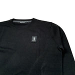 Refrigue Maglia tinta unita con Logo Nero per Bambino 28UX1W000035 NERO REFRIGUE 
