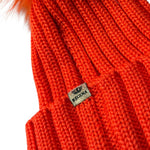 Regina Cappello tinta unita con Pon Pon Arancione per Bambina I20599 ARANCIONE REGINA 