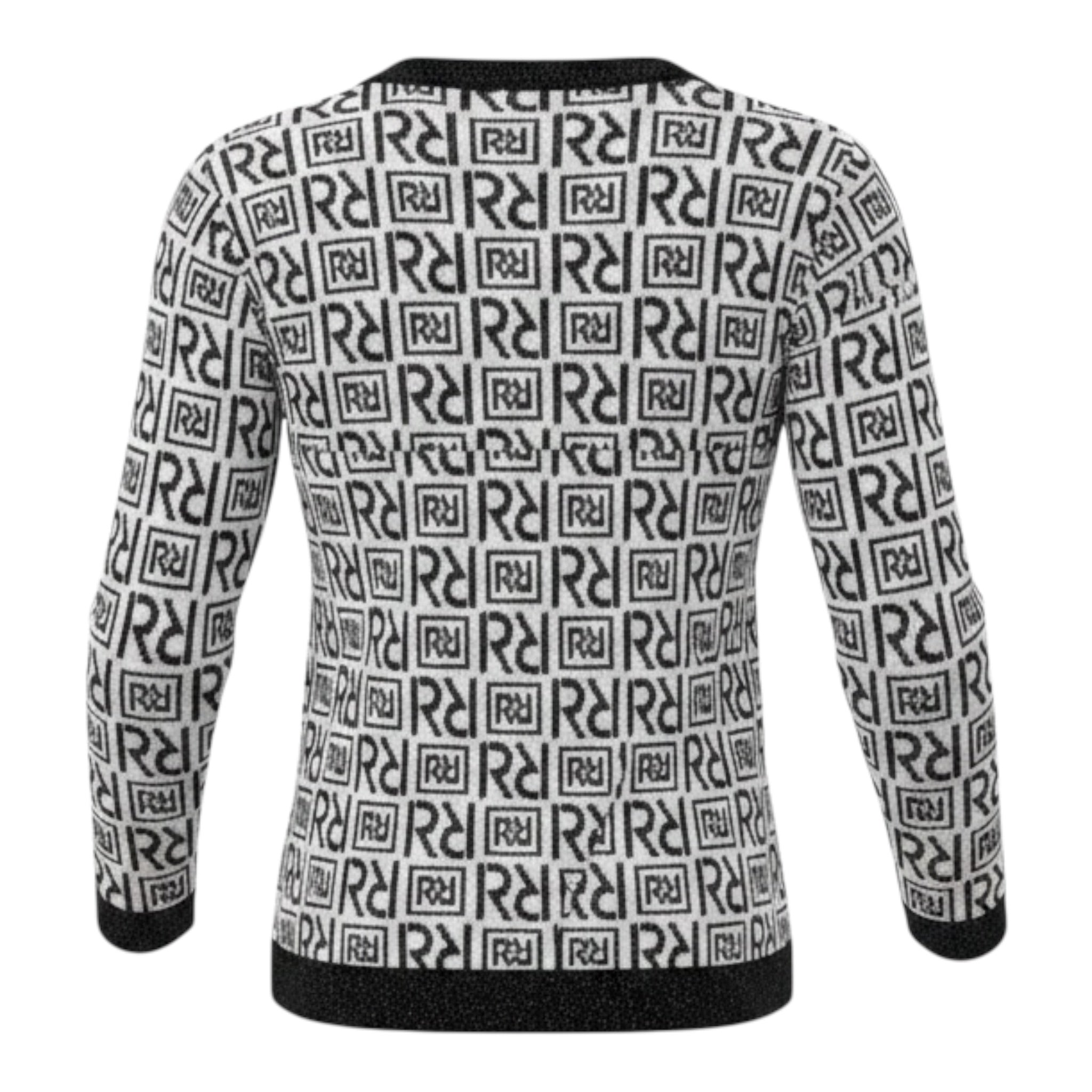 Relish Cardigan Bicolore Logato Bianco/Nero per Bambina RGP2402637 BIANCO/NERO RELISH 