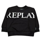 Replay Felpa Chiusa Girocollo tinta unita Nero per Bambino SB2064 NERO REPLAY 