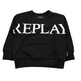 Replay Felpa Chiusa Girocollo tinta unita Nero per Bambino SB2064 NERO REPLAY 