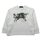 Replay Shirt Girocollo tinta unita con Stampa Bianco per Bambino SB7125 BIANCO REPLAY 