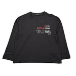 Replay Shirt Girocollo tinta unita con Logo Nero per Bambino SB7128 NERO REPLAY 