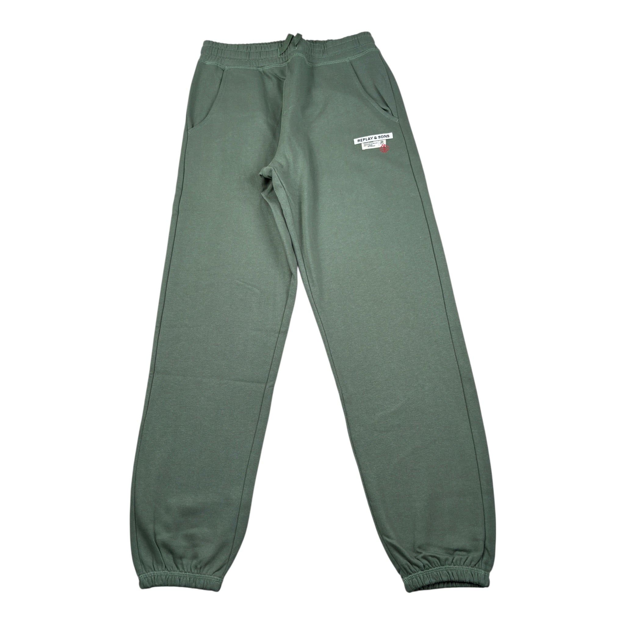 Replay Pantalone Tuta tinta unita Verde per Bambino SB9121 VERDE REPLAY 