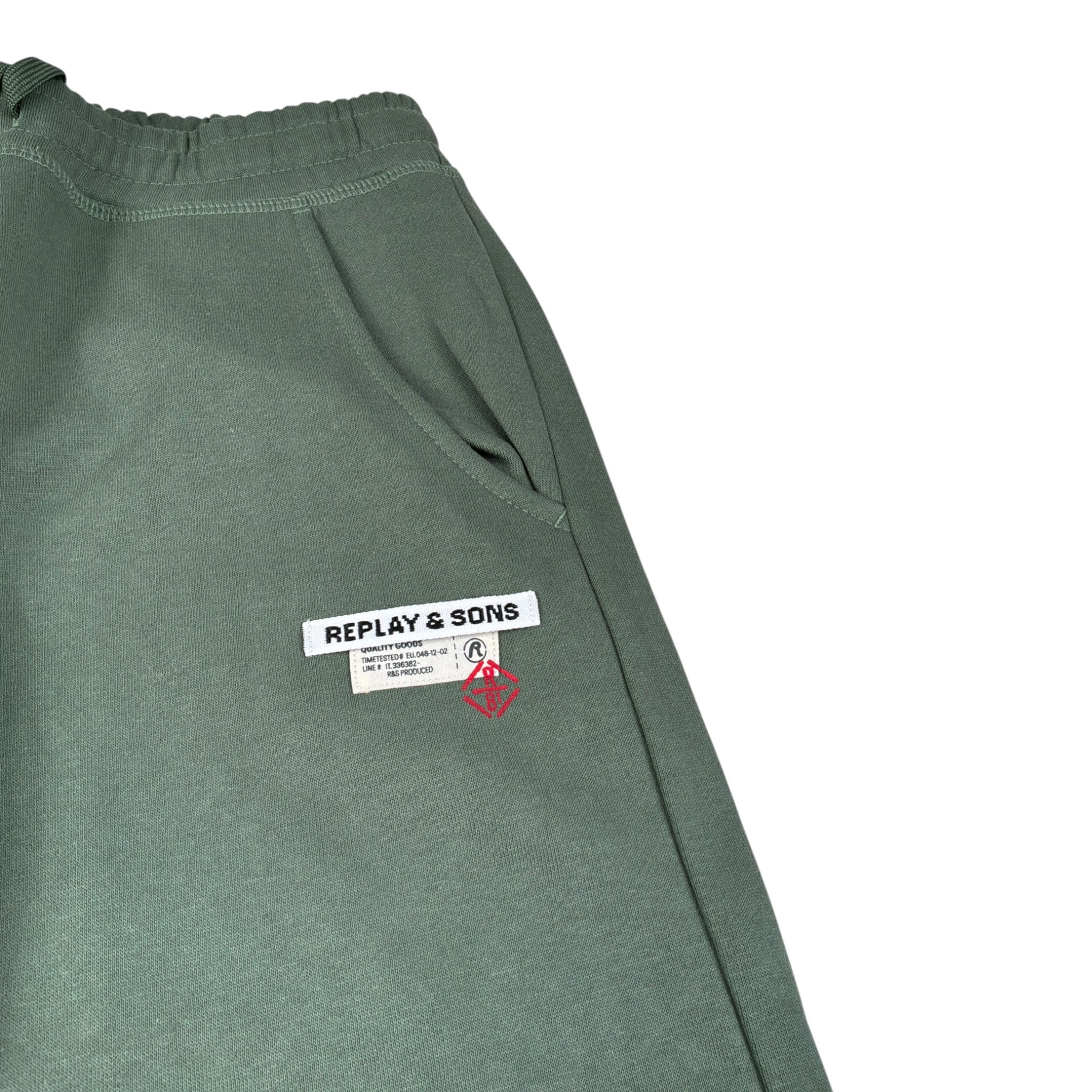 Replay Pantalone Tuta tinta unita Verde per Bambino SB9121 VERDE REPLAY 