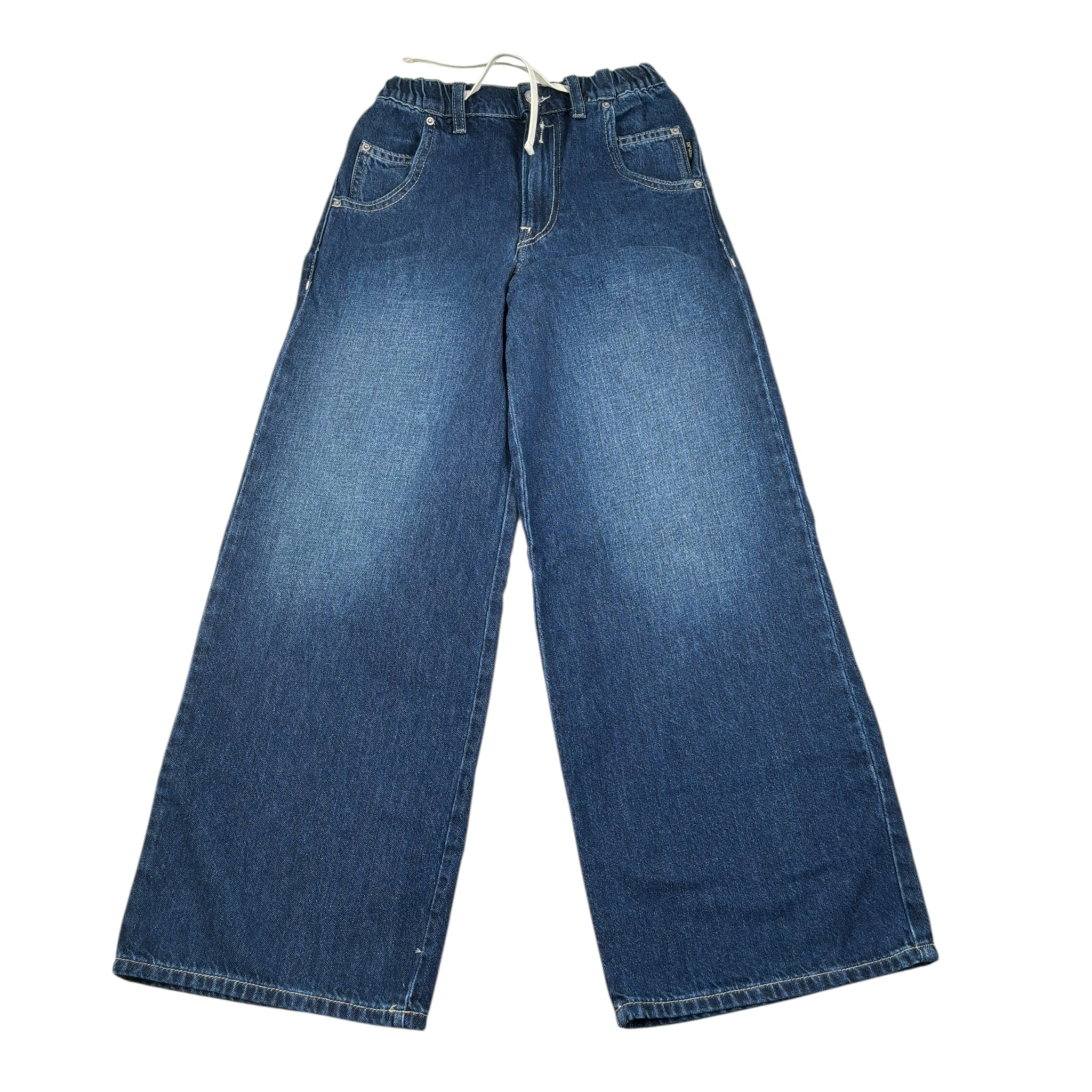Replay Jeans tinta unita con Elastico In Vita Blu per Bambina SG4951 BLU REPLAY 