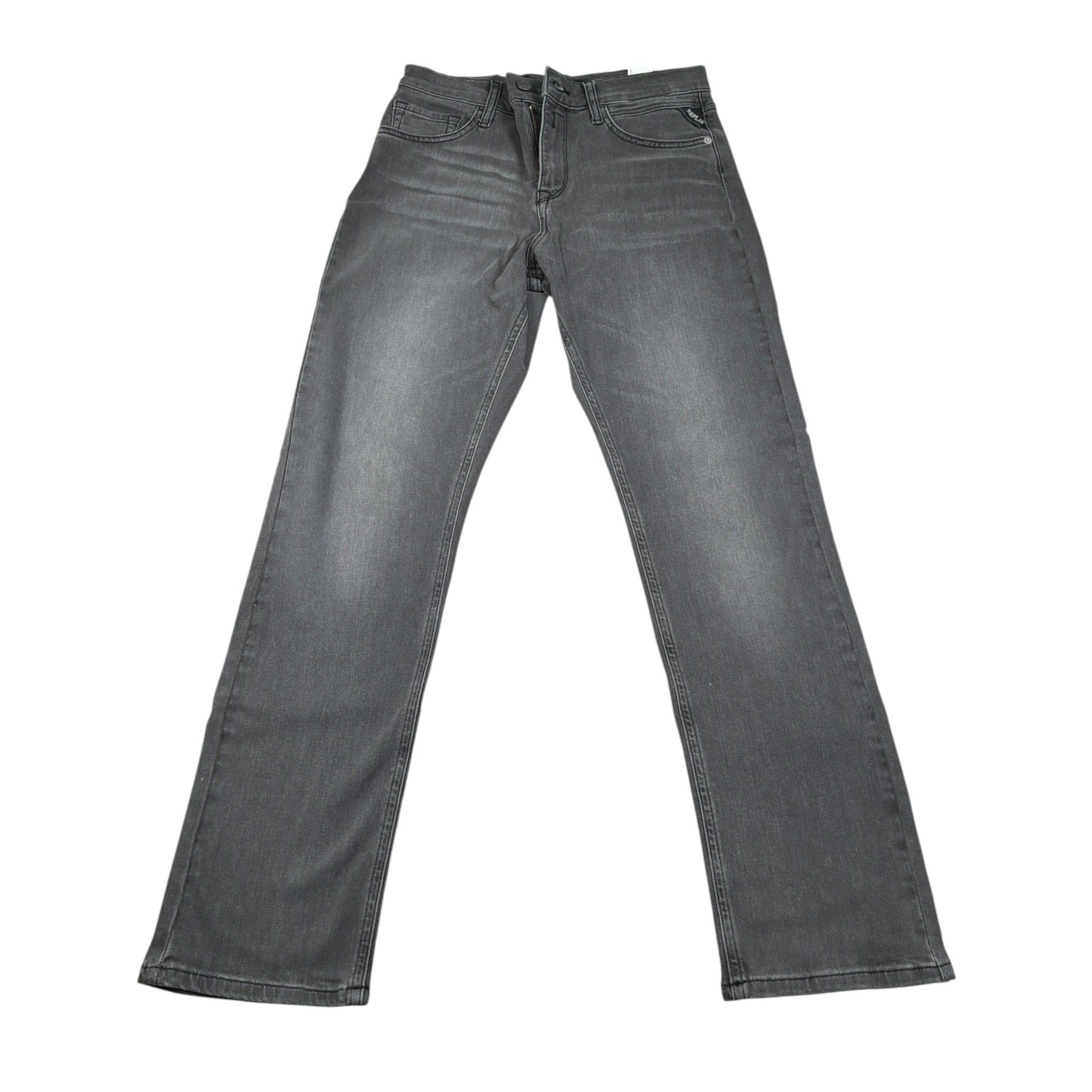 Replay Jeans tinta unita con 5 Tasche Nero per Bambino SUBJEY NERO REPLAY 