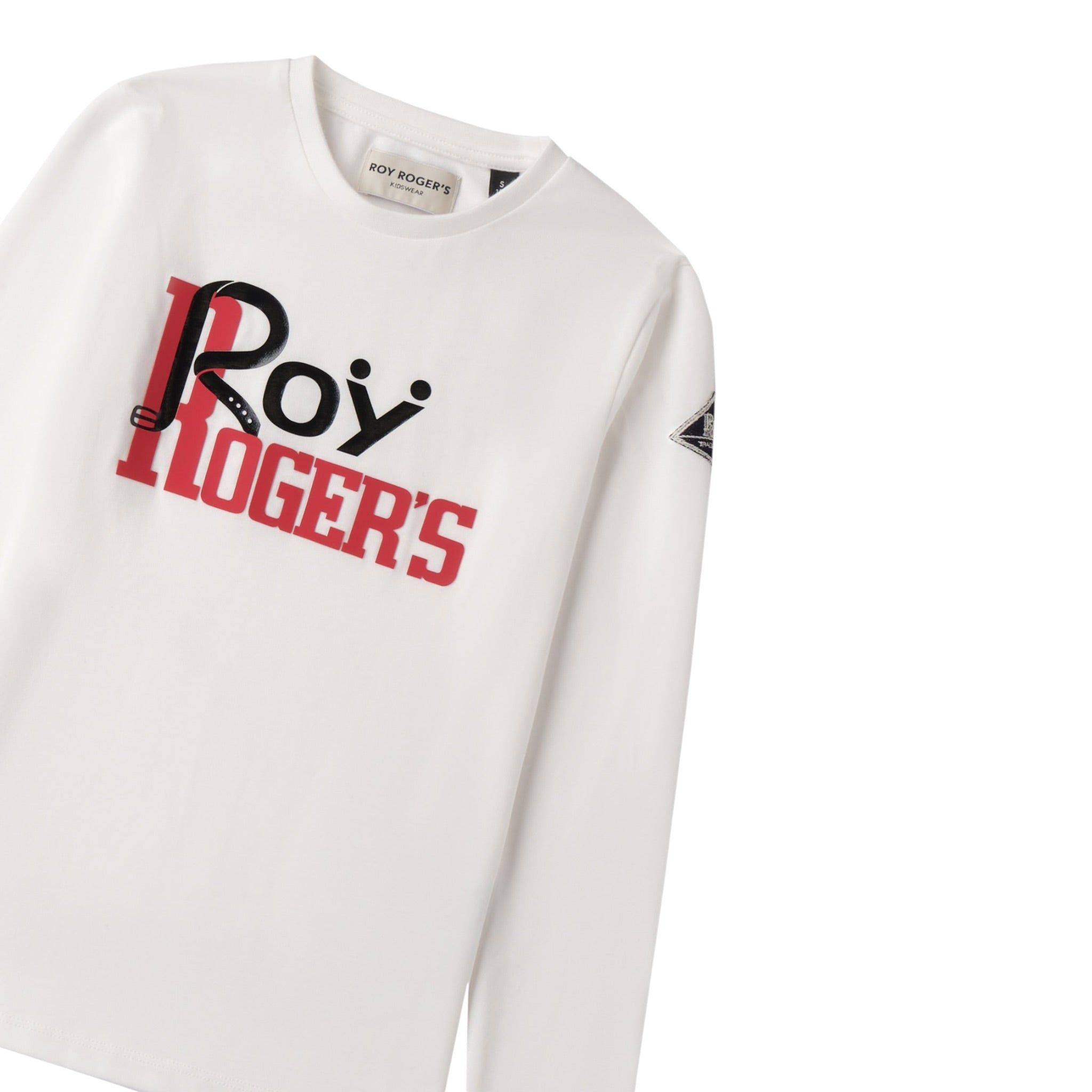 Roy Roger'S Shirt tinta unita con Stampa Bianco per Bambino RF104X BIANCO ROY ROGER'S 