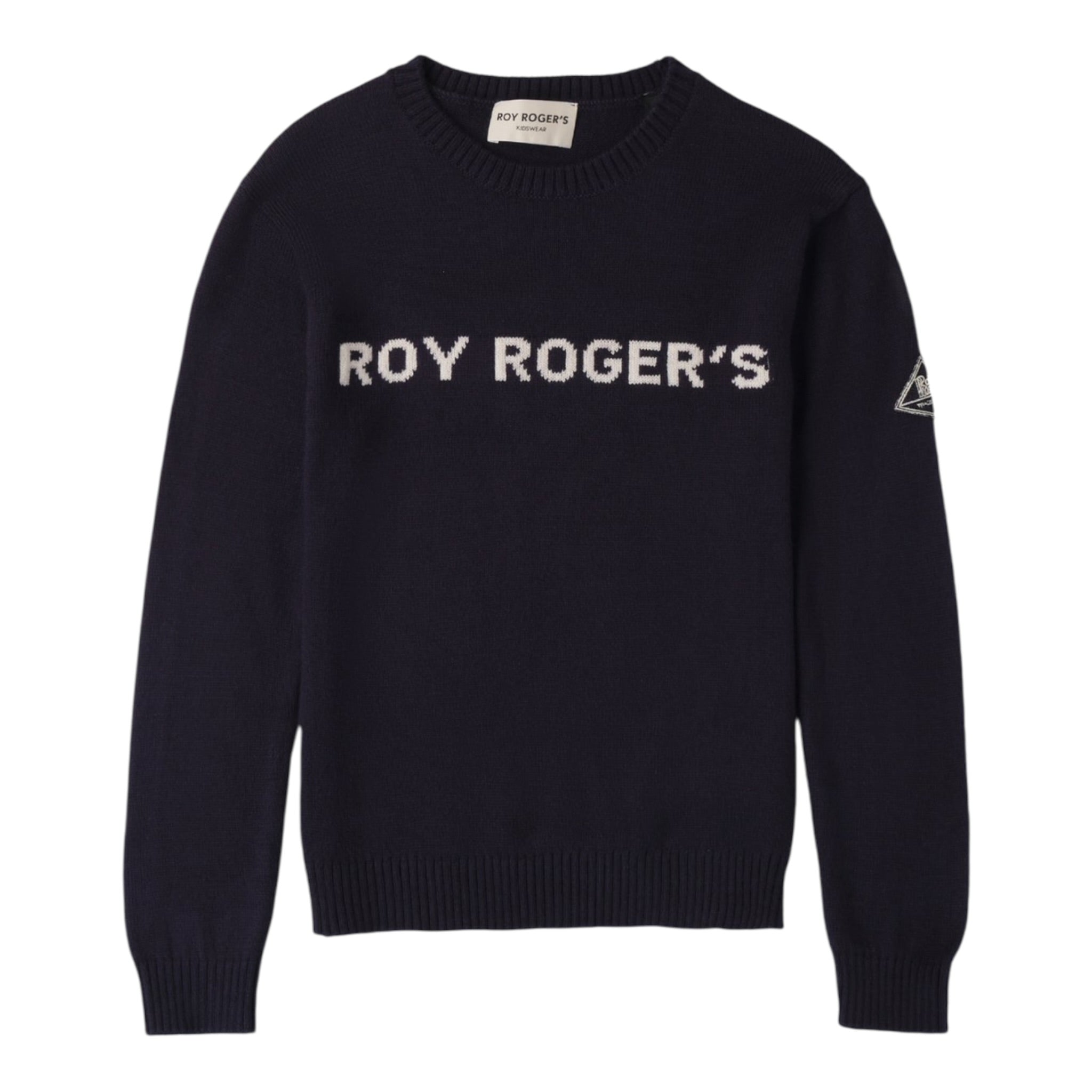 Roy Roger'S Maglia tinta unita Girocollo Blu per Bambino RF107X BLU ROY ROGER'S 