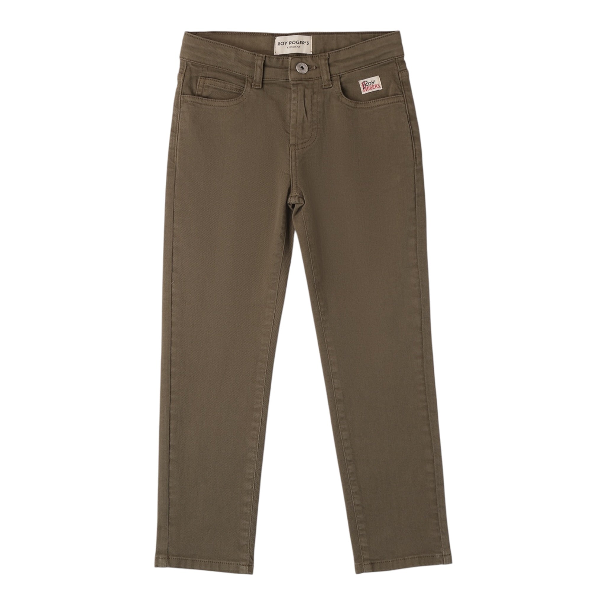 Roy Roger'S Pantalone tinta unita con Girovita Regolabile Verde per Bambino RF110 VERDE ROY ROGER'S 