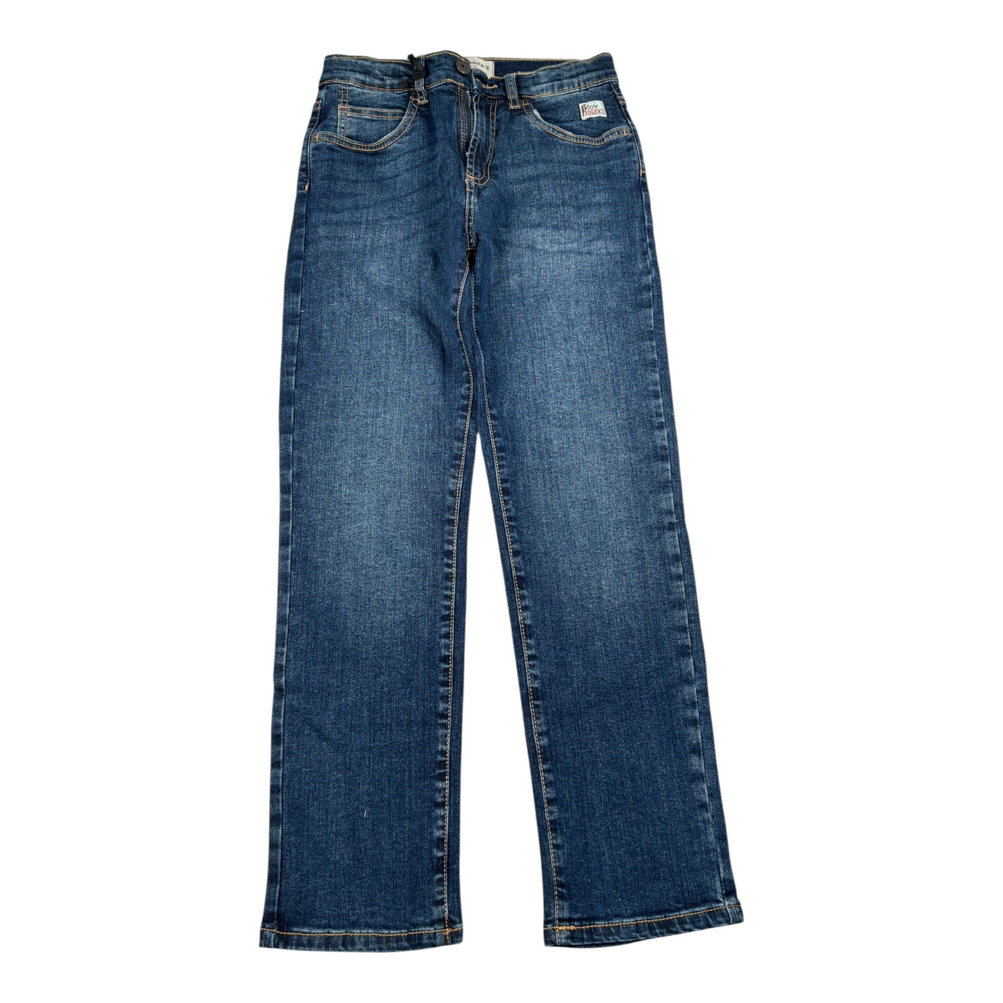 Roy Roger'S Jeans tinta unita con Girovita Regolabile Blu per Bambino RF113 BLU ROY ROGER'S 