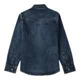 Roy Roger'S Camicia In Denim tinta unita Blu per Bambino RF128 BLU ROY ROGER'S 