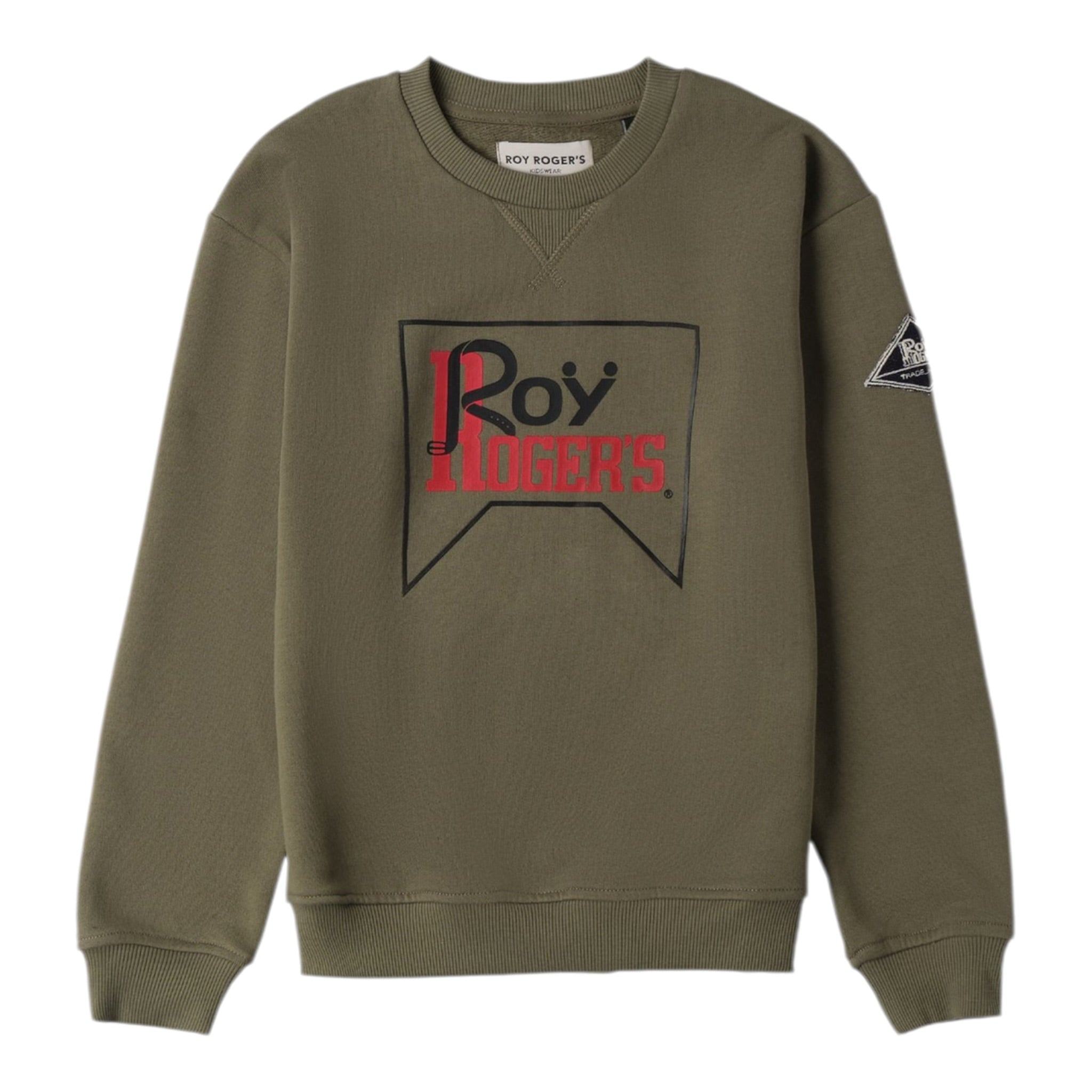 Roy Roger'S Felpa tinta unita Girocollo Verde per Bambino RF137 VERDE ROY ROGER'S 