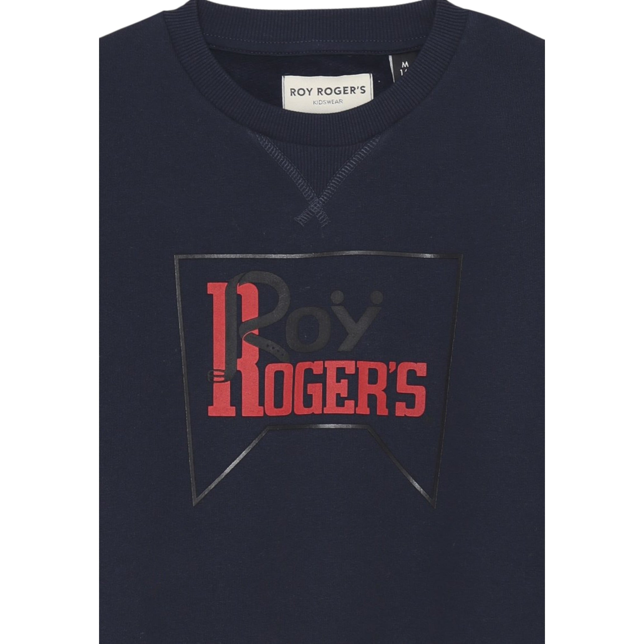 Roy Roger'S Felpa tinta unita Girocollo Blu per Bambino RF137X BLU ROY ROGER'S 