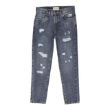 Roy Roger'S Jeans tinta unita con Strappi Blu per Bambino RF143 BLU ROY ROGER'S 