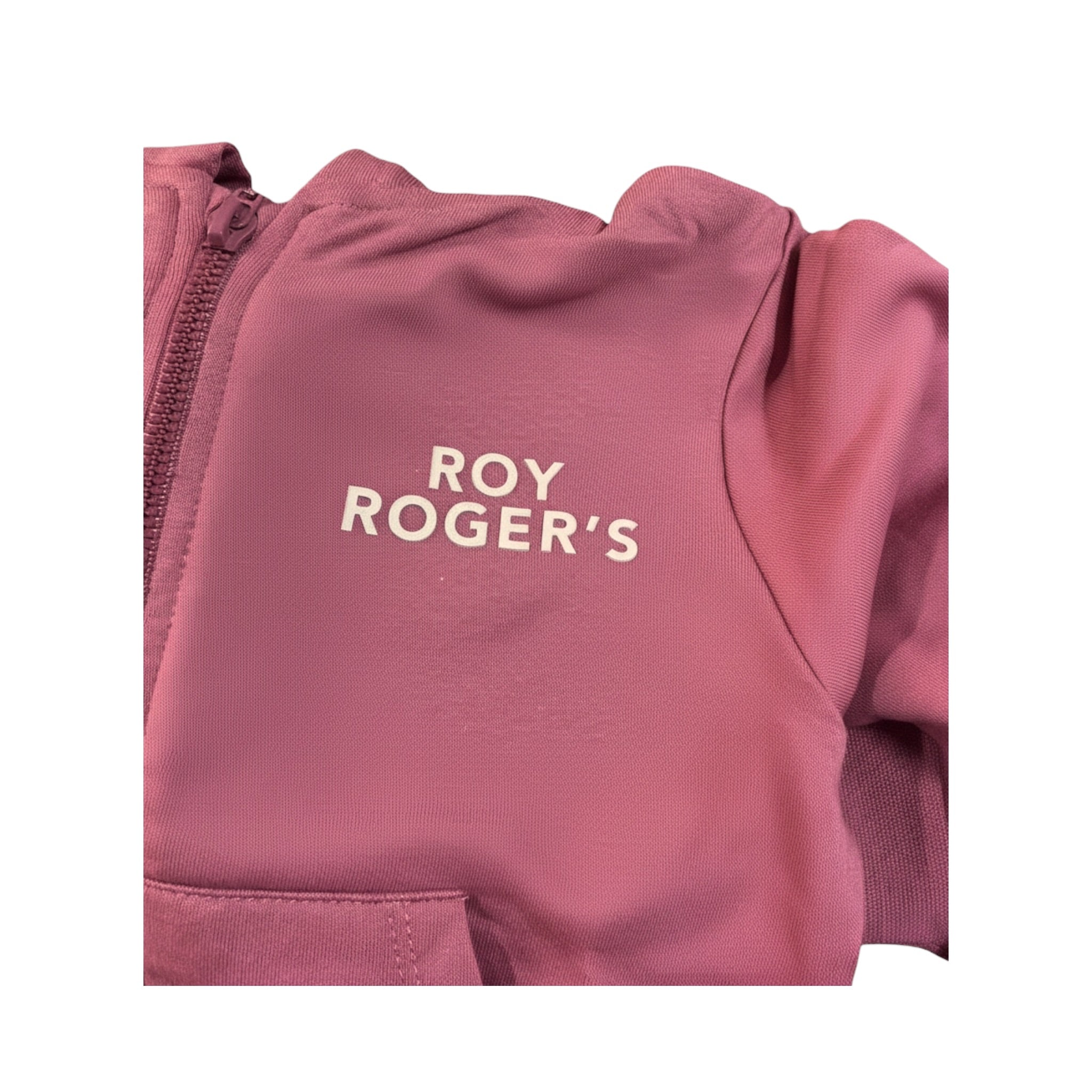 Roy Roger'S Felpa tinta unita con Zip E Cappuccio Rosa per Neonata RF186AX ROSA ROY ROGER'S 