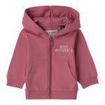 Roy Roger'S Felpa tinta unita con Zip E Cappuccio Rosa per Neonata RF186AX ROSA ROY ROGER'S 