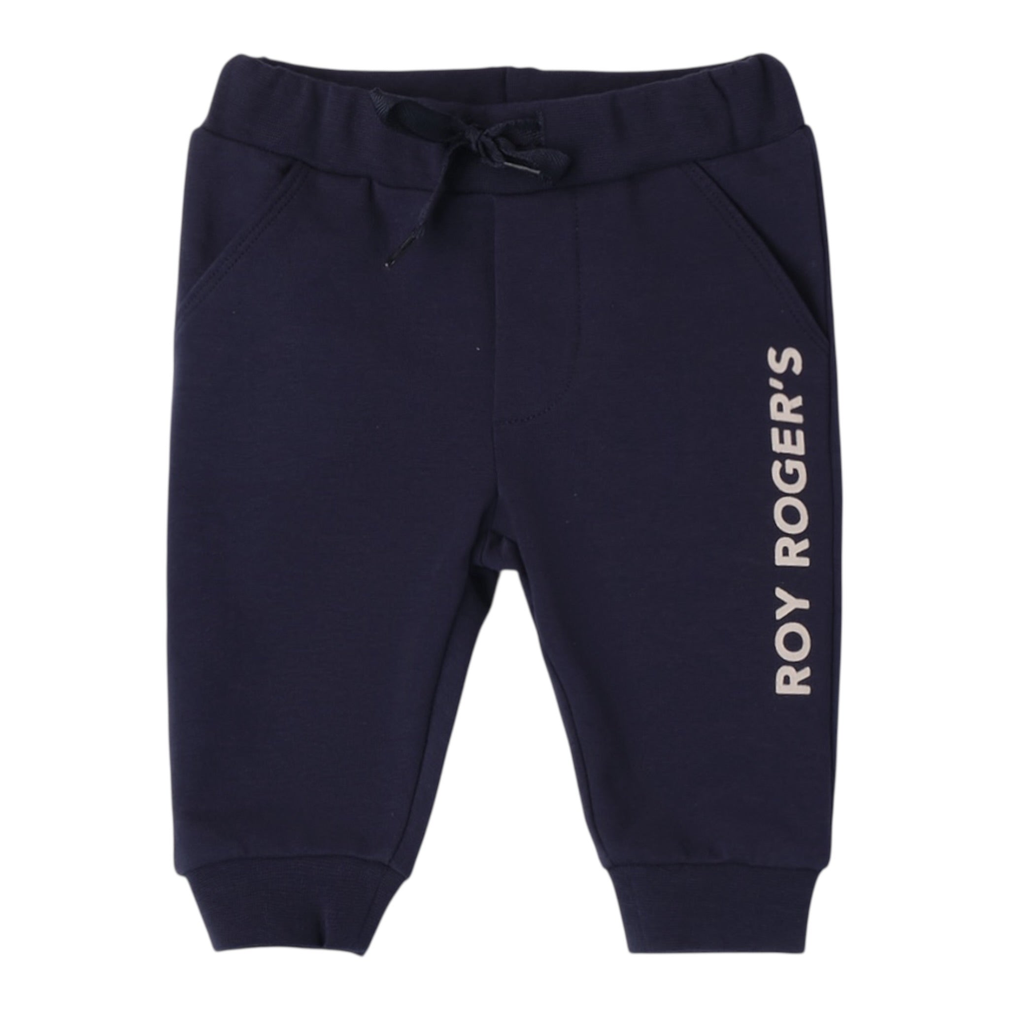 Roy Roger'S Pantalone Modello Tuta tinta unita con Stampa Blu per Neonato RF188 BLU ROY ROGER'S 