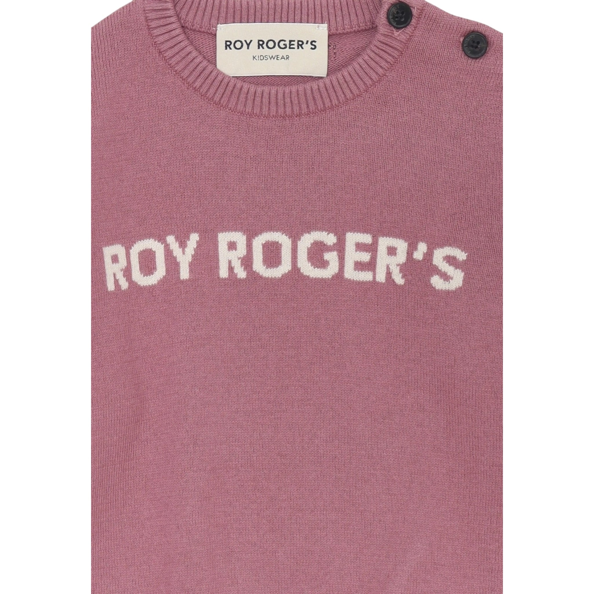 Roy Roger'S Maglia tinta unita Girocollo Rosa per Neonato RF190AX ROSA ROY ROGER'S 