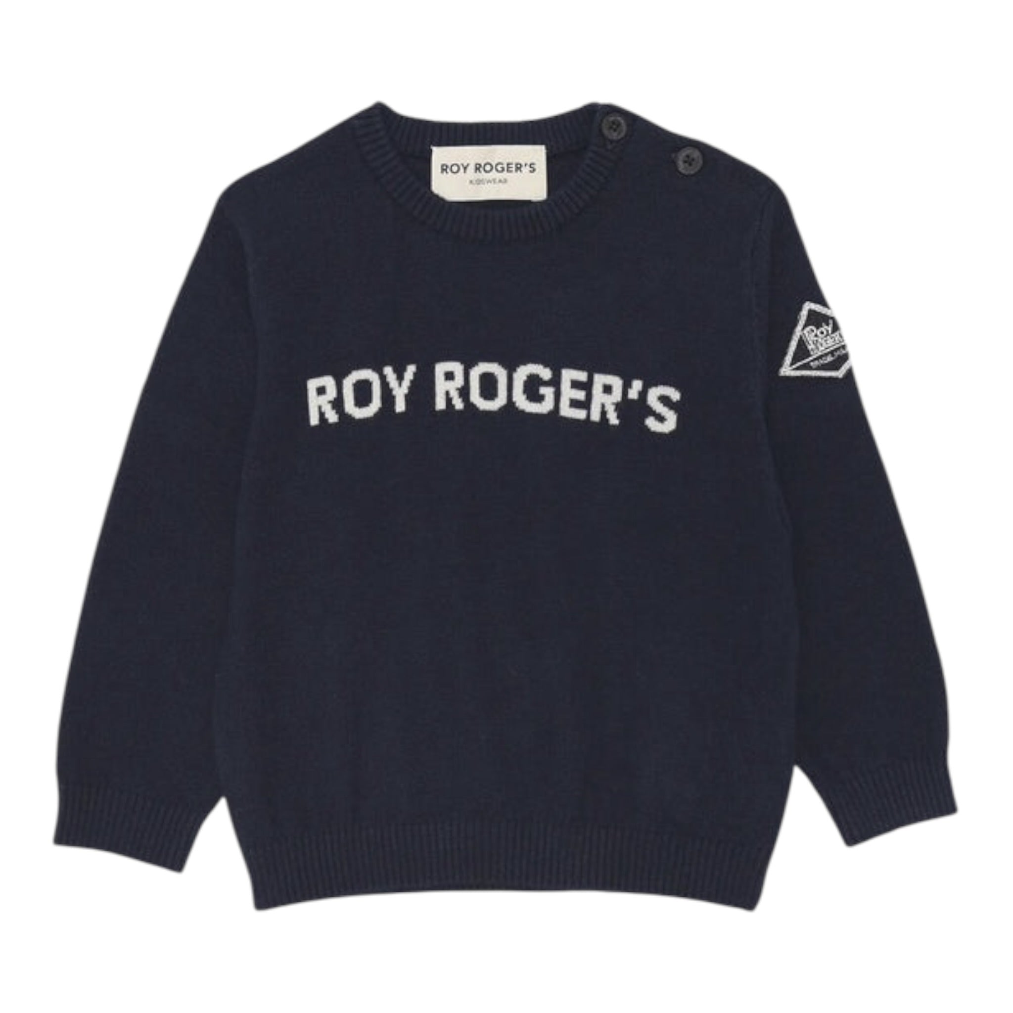 Roy Roger'S Maglia tinta unita Girocollo Blu per Neonato RF190 BLU ROY ROGER'S 