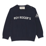 Roy Roger'S Maglia Girocollo tinta unita con Logo Blu per Neonato RF190X BLU ROY ROGER'S 