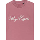 Roy Roger'S Felpa Chiusa Girocollo tinta unita con Logo Rosa per Neonata RF195 ROSA ROY ROGER'S 