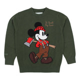 Saint Barth Maglia Girocollo tinta unita con Ricami Verde per Bambino 00339I VERDE SAINT BARTH 