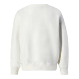Saint Barth Felpa Chiusa Girocollo tinta unita con Logo Panna per Bambina 01053I PANNA SAINT BARTH 