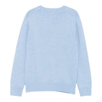 Saint Barth Maglia Giocollo tinta unita con Orso Azzurro per Bambino 01983I AZZURRO SAINT BARTH 