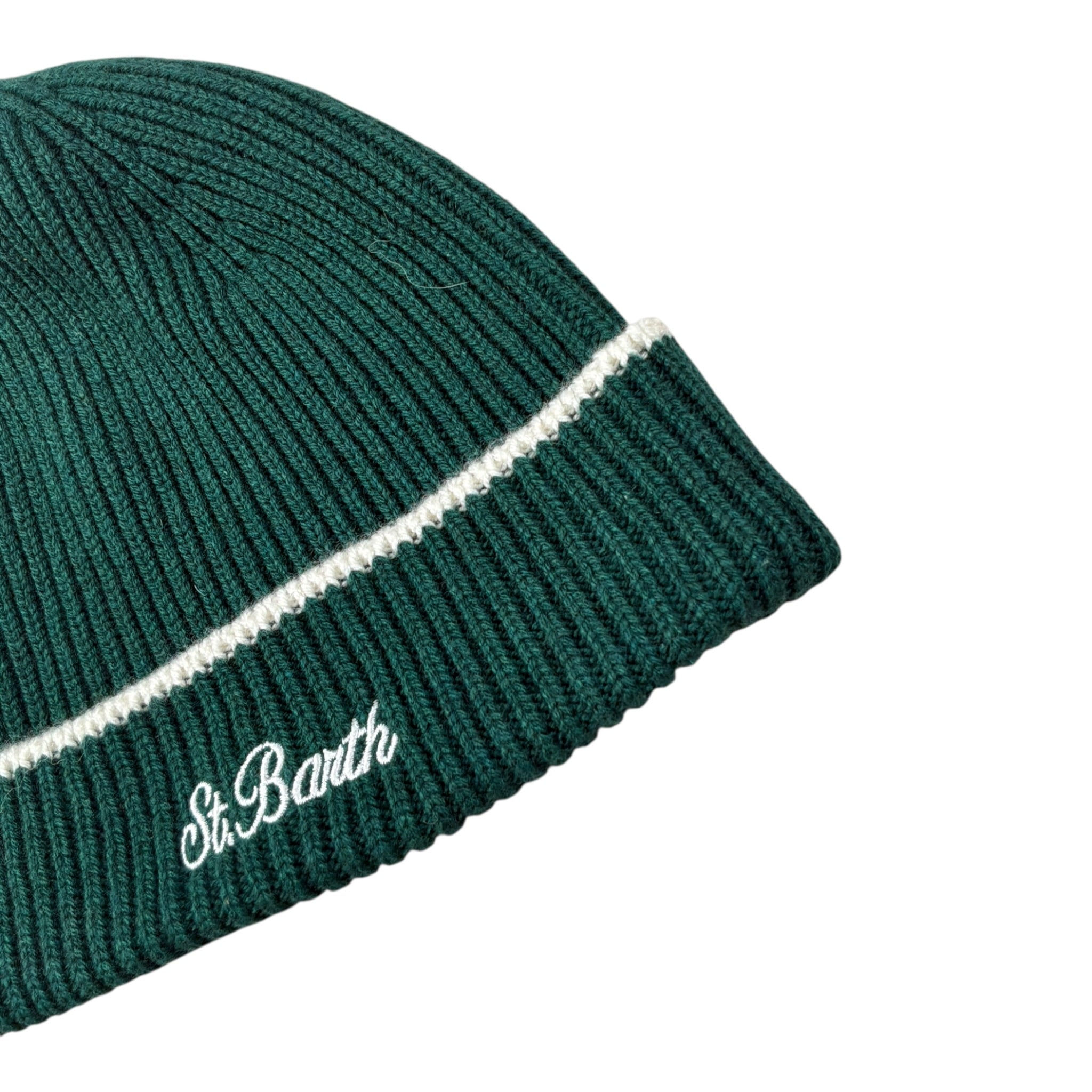 Saint Barth Cappello tinta unita con Stampa Verde per Bambina ASTORIA VERDE SAINT BARTH 