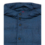 Saint Barth Giubbino tinta unita con Bottoni E Cappuccio Blu per Bambino BAX00600907I BLU SAINT BARTH 